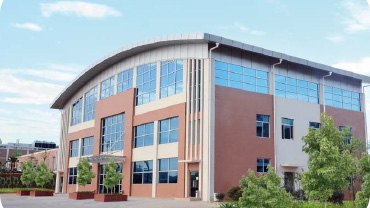 Illustrative exterior of a production building
